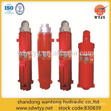 single and double telescopic column hydraulic cylinder support